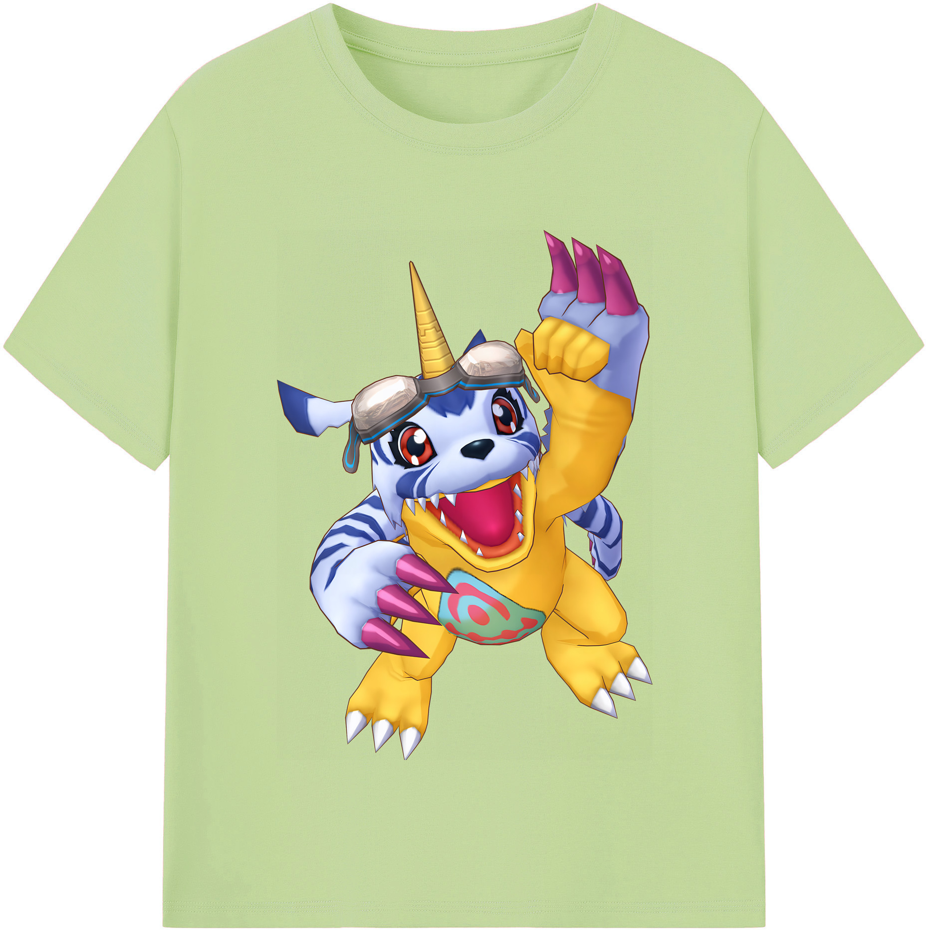 （画像用） Digimon デジタルモンスター/デジモン 綿100％半袖Tシャツ（フロントプリント）